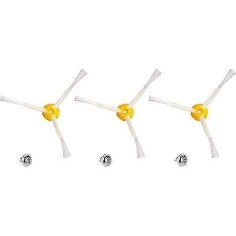 Kit d'accessoires de brosses latérales de rechange pour iRobot Roomba Series 500,600,700 i-Robot Roomba Kit de brosses latérales pour aspirateur Roomba (1/4)
