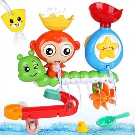 Jouet De Bain - 14 Pièces - Cascade Interactif - Pour Bébé À Partir De 6 Mois - Lot Complet (1/4)