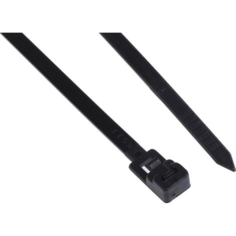 Serre-câble RS PRO Noir en Nylon 66, 300mm x 4,5 mm ( Prix pour Sachet de 100 ) (1/4)