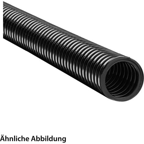 FLEXA ROHRflex PA 6-LL Wellschlauch / Wellrohr Polyamid PA6 Leicht - FRL 34, AD 34,5mm, ID 27,5mm breites Profil, Mindestbiegeradius bewegt 120,0mm - 1 Meter