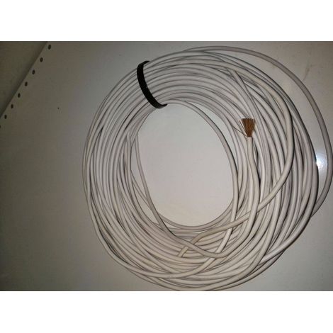 Cavi al metro cavo per alte temperature 1x4, con isolamento e guaina in gomma siliconica b2501400bianco