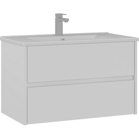 Mobile lavabo "Side 85 v2" - 85 x 45 x 52 cm - Bianco opaco (1/3)