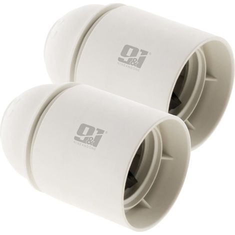 ORION91 Pack x 12 unidades PORTALÁMPARAS LISO E27 CERAMICO BLANCO Spazioluzio Alta Calidad - SpazioLuzio