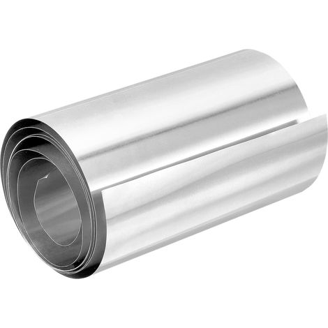 Feuille D'Aluminium de 4 Pouces X 78,7 Pouces, 1 Rouleau de Feuille D'Aluminium pour Toiture en Aluminium Bande de Métal en Feuille de 0,2 mm pour Toits Gouttières Porte Fenêtre (1/5)