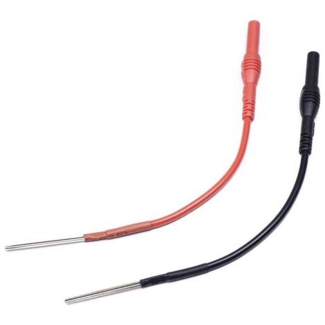 2 PCS Silicon Flexible Spoon Back Probes, Back Probe Pins Automotive Compatible with 4mm Banana Plug Test Leads (1/4)