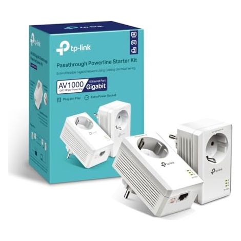 TP-Link TL-PA7017P KIT Adaptateur réseau CPL 1000 Mbit/s Ethernet/LAN Blanc 2 pièce(s)