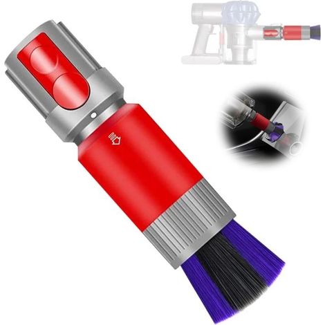 Brosse à poussière sans rayures pour Dyson V7 V8 V10 V11 V15 – 8100 poils ultrafins – Autonettoyante – Installation rapide sans outil (1/5)