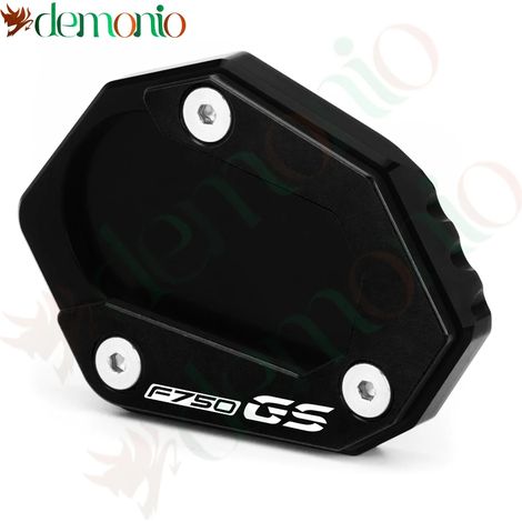 (F750GS Noir) Compatible avec BMW F750GS, F850GS et F 850GS Adventure (2019-2023) : rehausseur de béquille latérale, plaque de protection, extension de béquille MaxPower (1/4)