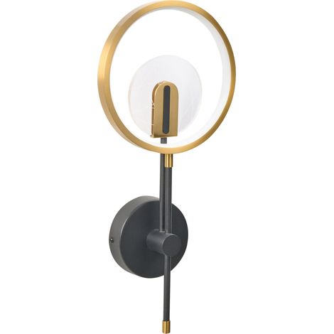 LED Wandlampe SAMBRE Metall Gold Schwarz