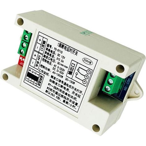 Module de temporisation à sortie unique DC12V, réglable 0,5 s 1 (1/4)