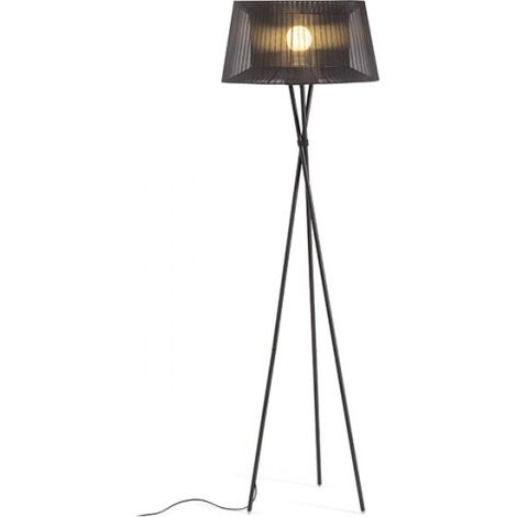 Lampada BOULOGNE da terra nero  230V E27 28W
