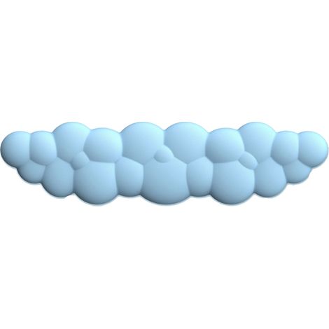 Coussinet de souris nuage bleu avec soutien poignet antidéformation, mémoire de forme anti-fatigue, support clavier, soulagement de la fatigue, doux et antifatigue (1/5)