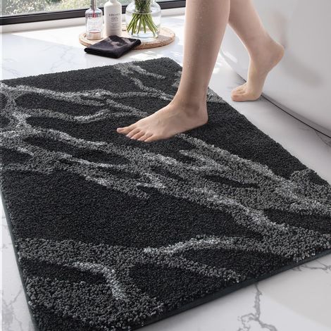 1 Tapis De Bain, Microfibre, Antidérapant, TPR, Absorbant, Salle De Bain (1/5)