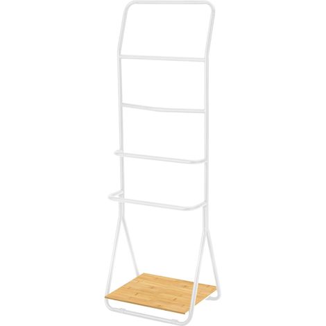 Wenko Portasciugamani Verona bianco con 4 aste, Metallo, 51 x 156.5 x 40 cm (1/5)