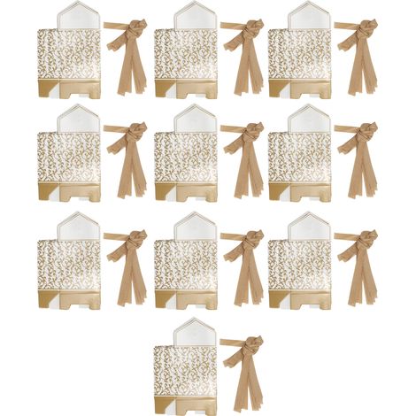 40 Ensembles Sac Cadeau Élégant Motif Doré Unique Boîte Cadeau Décorative pour Mariage Anniversaire Fête (1/5)