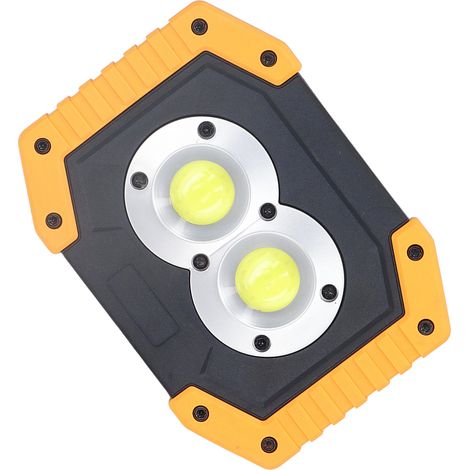 Lampe LED COB à LED, lampe de secours portable étanche pour extérieur avec support pivotant à 180° (1/5)