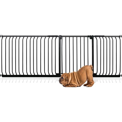 Bettacare Elite Pressure Dog Gate, 216cm - 225cm, Matt Black, Pressure Fit Pet Gate for Dog and Puppy