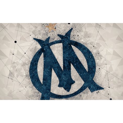 Papier peint panoramique Foot / Football - OM - Olympique de Marseille - 130 cm x 81 cm (1/2)