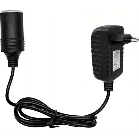 Adaptador de enchufe para encendedor de coche de 12 V y 2 A, convertidor CA/CC para sistema de navegación, convertidor de potencia