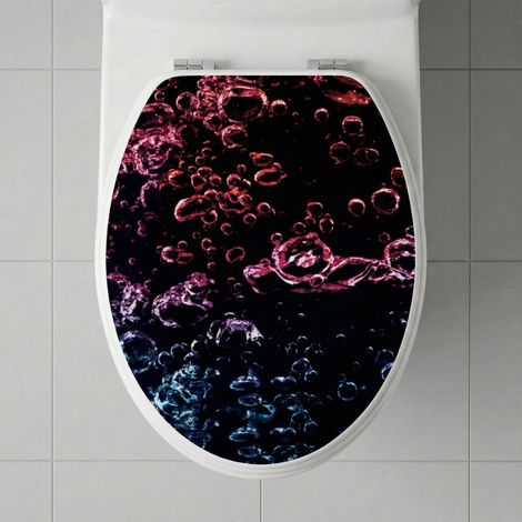 Abattant WC fabriqué en bois MDF massif avec charnières premium à fermeture lente, durable, silencieux et sûr pour toute la famille (1/5)