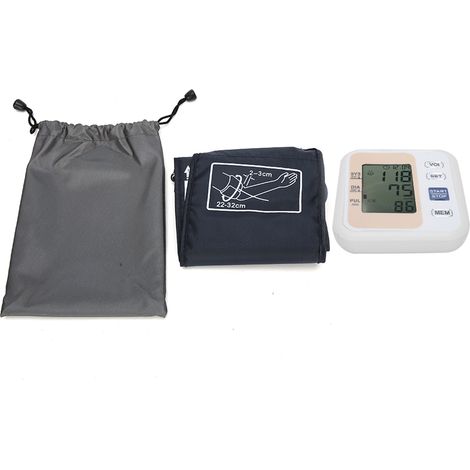 Moniteur de Tension Artérielle Bras Numérique LCD avec Voix et Précision Or (1/5)