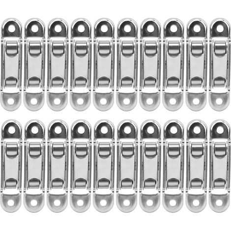 20 Pièces Poulies de Porte Coulissante Double Roulement Plat en Plastique Acier Flexible pour Fenêtre et Meuble (1/5)