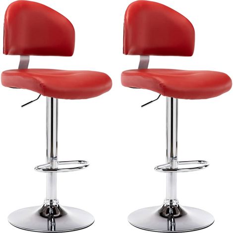 Maison Exclusive - Sgabelli da Bar 2 pz Rosso Vino in Similpelle (1/5)