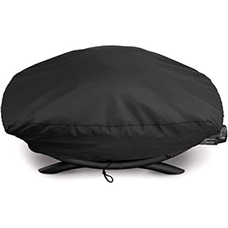 QORVA-Couvercle de Gril pour grillades Weber série Q100 / Q1000, Couvercle de Gril imperméable pour Weber Q1200 / Q1400 (67.14432cm)