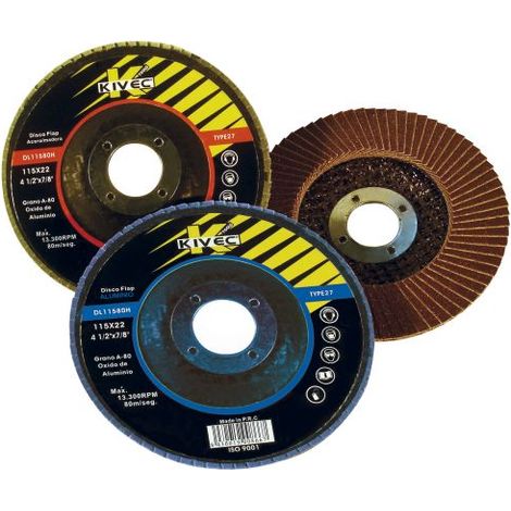 DISCO LAMINAS 115 GR60 HIERRO KIVEC DL11560H