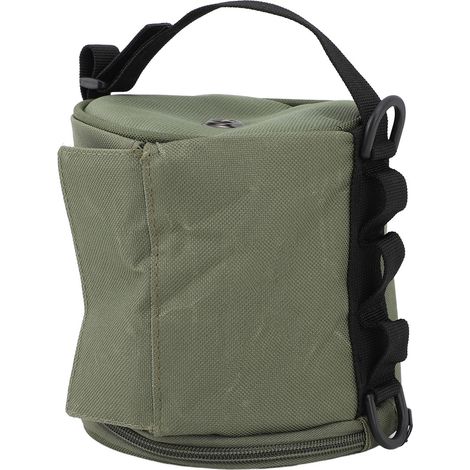 Hängender Toilettenpapierhalter, Oxford-Gewebe, Perlbaumwolle, wasserdicht, tragbar, Toilettenpapierspender, ideal zum Wandern und Campen, olivgrün (1/5)