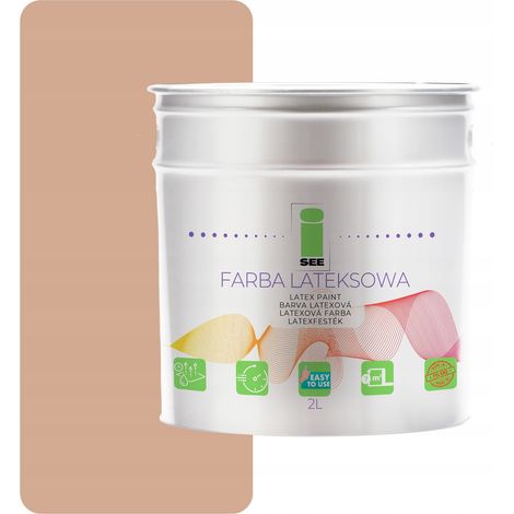 PITTURA MURALE AL LATTICE PER INTERNI BEIGE CALDO 2L PRODUTTORE (1/5)