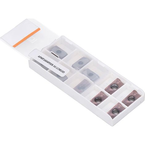 10 plaquettes de fraisage CNC, plaquettes indexables pour tours, fraises de finition CNC en carbure (1/5)