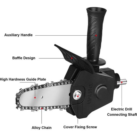 Adaptateur de perceuse électrique à scie, tête de Conversion, ensemble de fixation de tronçonneuse Portable