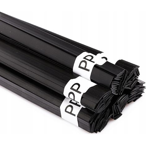 Raccoglitore PP nero, striscia da 100 g, spessore 8 mm