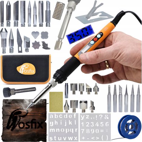Soldador Preciso con Pantalla 11-en-1 – Rosfix Electric S 60W, 180-500°C Set Completo (1/5)