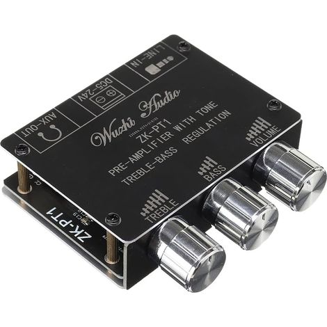 Récepteur audio Bluetooth 5.0 - Décodeur stéréo ZK-PT1 - Contrôleur de volume - Treble Bass Tonal - Bouton d'amplificateur pour amplificateur (1/5)