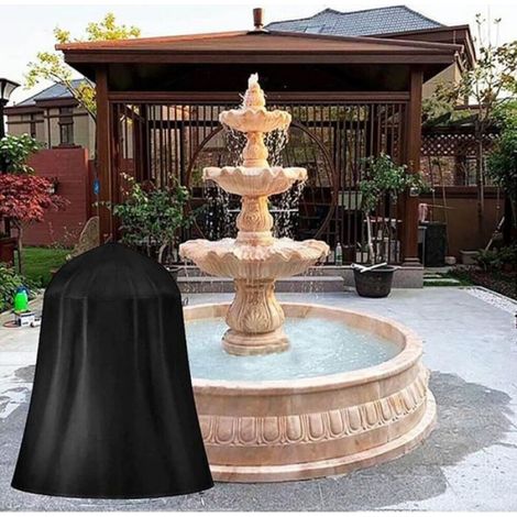 Housse de Protection - Fontaine - Diamètre 102 cm x Hauteur 127 cm - Imperméable Coupe-Vent - Tissu Oxford 210D - 1 Pièce (1/5)