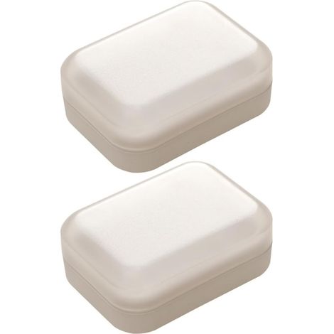 Porte-savon de voyage avec couvercle (Lot 2) en plastique, et les voyages (1/5)