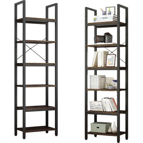 Bücherregal Industrielles Braun 187x40x30 cm (1/3)