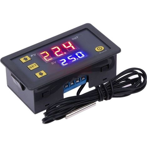 Module de contrôleur de température avec sonde étanche, interrupteur de thermostat à affichage numérique de haute précision -50-110 ℃ 110-220 V (1/5)