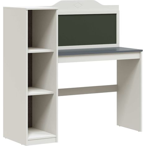 Bureau，Table de travail，Table d'étude tableau noir Blanc et gris 120 x 45 x 118.5 cm CFW73452 (1/5)