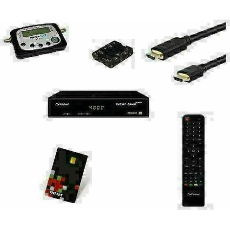 STRONG Récepteur satellite TNTSAT + POINTEUR SATELLITE HD ME SF210