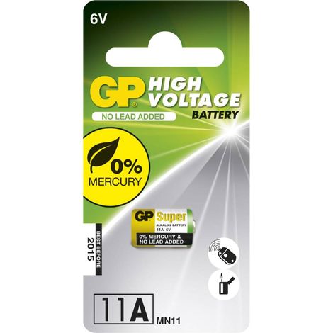GP Battery Specialty Super Alkaline Batterie 6 V 11 A / MN11 (Blisterpackung mit 1 Stück)