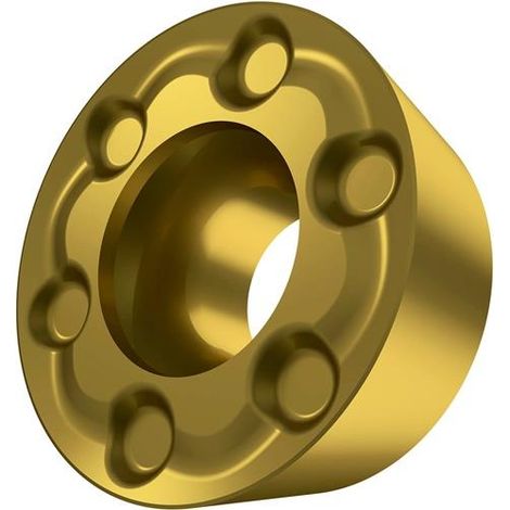 Fräswendeschneidplatte ISO RPEX 1204MOSN-12:M8340 D.4,4mm PVD beschichtet Gold (1/2)