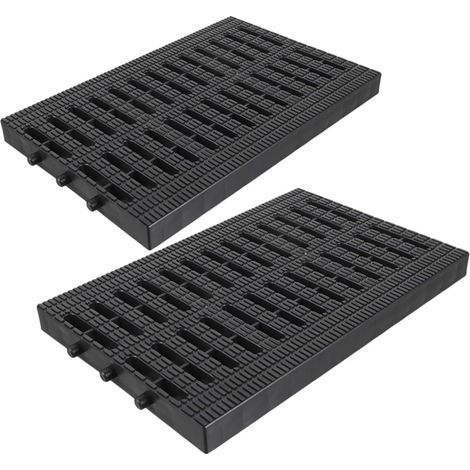 Black Plastic Manhole Cover 20x30x2 5 cm for Kitchen Drain (1/5)