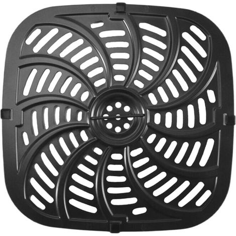 Poêle Grille Amovible Antiadhésive pour Friteuse à Air Accessoire de Rechange Capacité 8 Quarts
