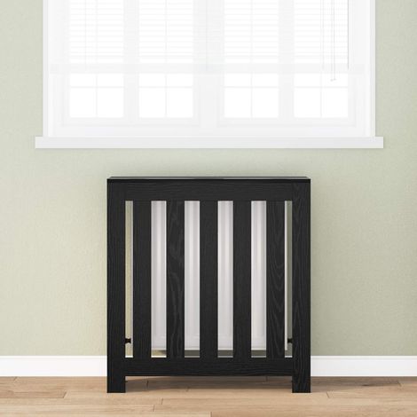 Cache-Radiateur Chêne noir 78 x 20 x 82 cm