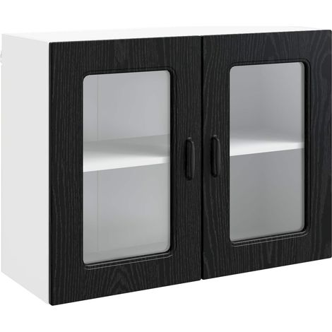 Maison Exclusive - Pannello lavastoviglie Kalmar Rovere Nero 80 x 31 x 60 cm