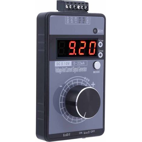 Générateur de signaux de tension numérique portable 0-10V, générateur de signaux de courant 0-22mA, boucle de source de débogage analogique. (1/5)