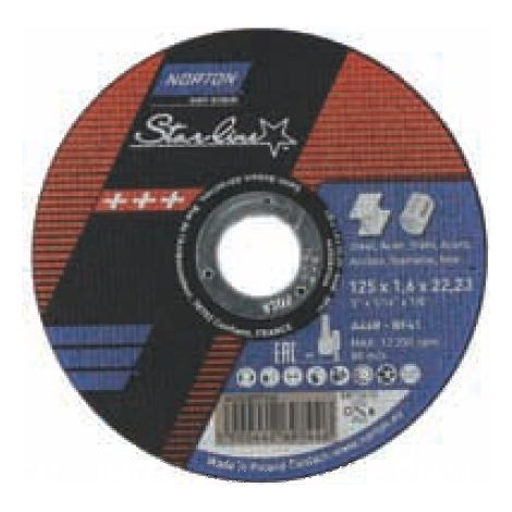 Disco de corte Norton starline 115 mm 3 mm metal